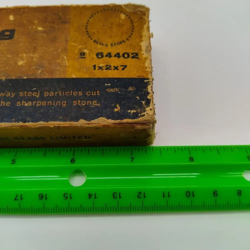 Vintage 1970s Sears Craftsman Combination Sharpening Stone No. 9 (64402) W/Box